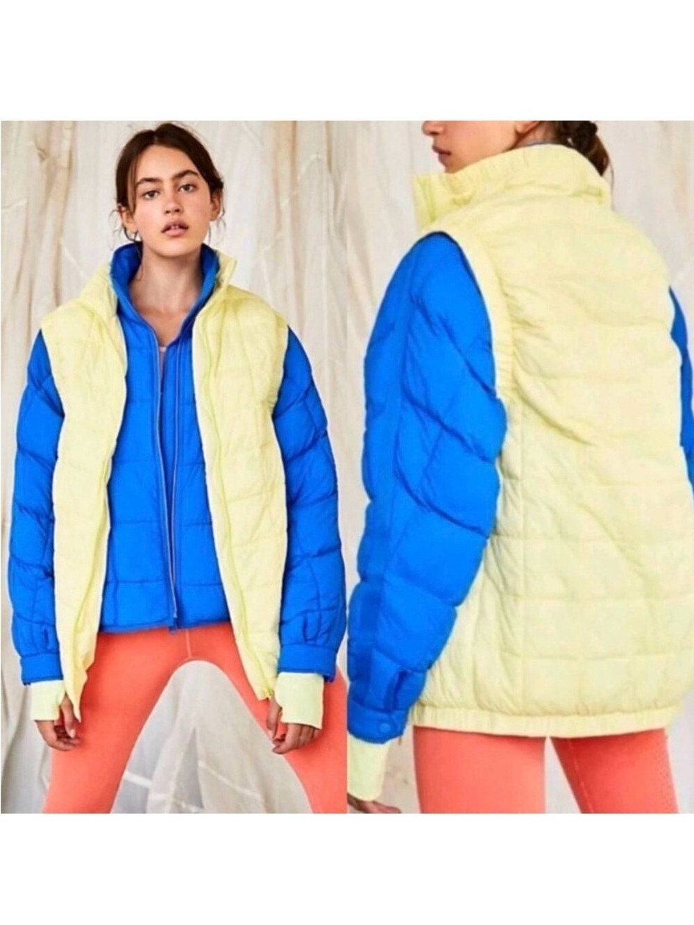 FP MOVEMENT PIPPA PACKABLE PUFFER VEST / YELLOW